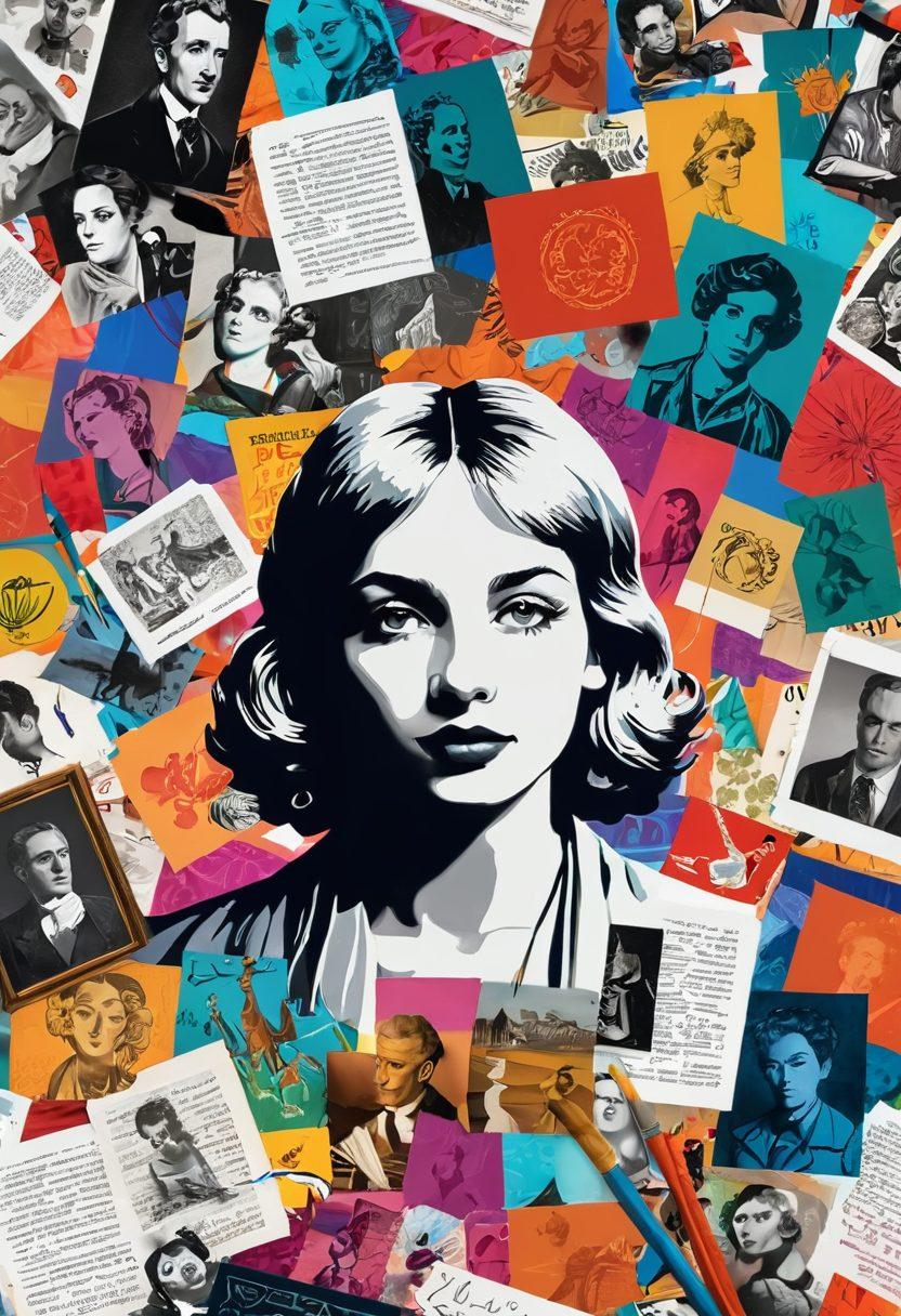 A vibrant collage of various art styles including impressionism, surrealism, and modern digital art, infused with elements like iconic artworks and famous artists' portraits. Showcase a digital tablet featuring art creation tools, surrounded by art history books, paintbrushes, and color palettes, symbolizing the fusion of traditional and contemporary art. The background should be lively and colorful, suggesting creativity and inspiration in the art community. vector art. vibrant colors. white background.